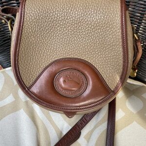 Dooney & Bourke vintage mini saddle brown crossbody bag